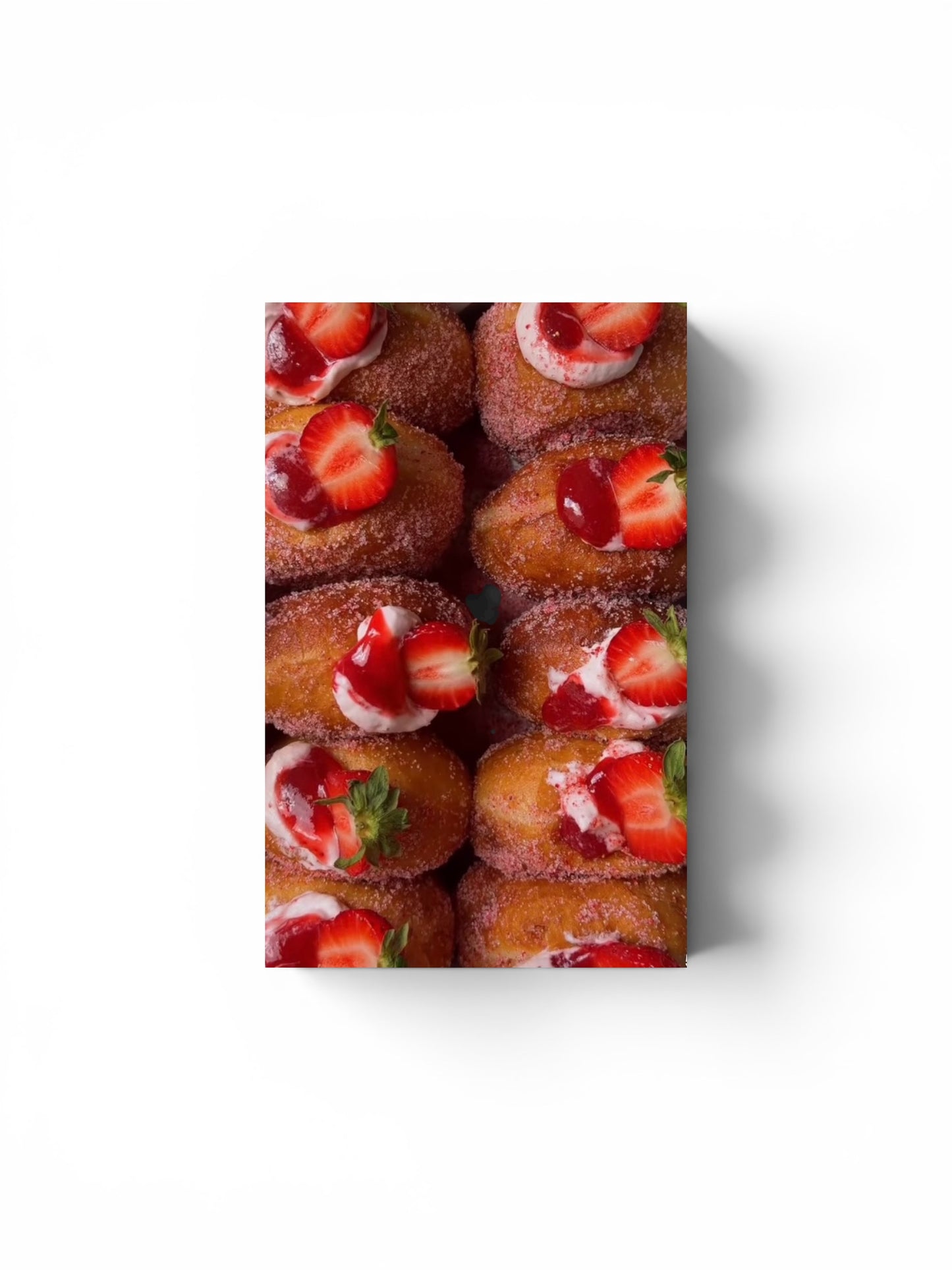Strawberry Cream Filled Donuts