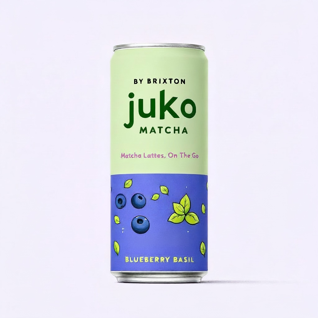 Juko Matcha Blueberry Basil 6 pack (12 oz can)