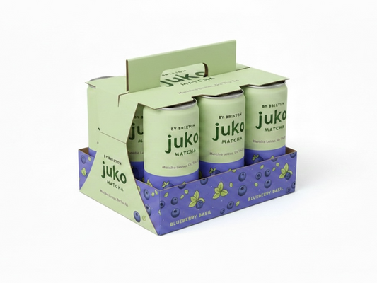 Juko Matcha Blueberry Basil 6 pack (12 oz can)